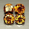 7.4Ct ПРИРОДНЫЙ РАУХТОПАЗ (4шт) - Высокое качество. Доставка по Украине.