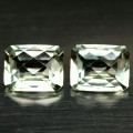 4.63ct ПАРА ЗЕЛЕНЫХ АМЕТИСТОВ 9.3*7.3мм ЧЕКАНКА - Высокое качество. Доставка по Украине.