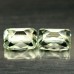 4.63ct ПАРА ЗЕЛЕНЫХ АМЕТИСТОВ 9.3*7.3мм ЧЕКАНКА - Высокое качество. Доставка по Украине.