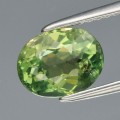 1.83Ct Натуральный зеленый апатит 8*6.3мм овал Е14765