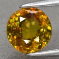  0.87Ct Натуральный Сфен (Титанит) 6мм (круг) Е14764