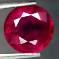 2.52Ct Натуральный насыщенный красный рубин 7.9мм (круг) Е14911