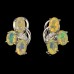 Серьги из серебра натуральным опалом Огоньки С1619