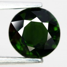 1.17CT Натуральный турмалин зеленый (верделит) 6.4мм (круг) Е14615