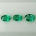 1.38Ct Комплект (3шт.) натуральных изумрудов 6*4мм - 6.5*4.7 овал Е14820