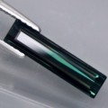 1.48CT Натуральный турмалин зелено-синий (индиголит) 14.4*3.5мм багет Е15000