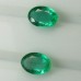 1.61Ct Пара чистых натуральных изумрудов 7.3*5.3мм овал (Класса АА++) Е14984