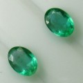 1.61Ct Пара чистых натуральных изумрудов 7.3*5.3мм овал (Класса АА++) Е14984